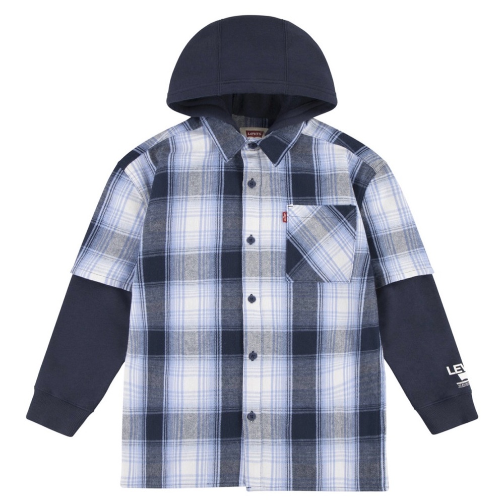 Levi’s Boys Hooded Woven Shirtt